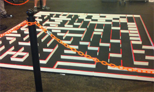 One of the mazes at RoboGames 2012